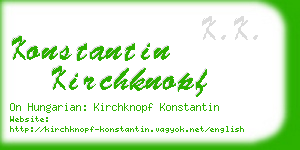 konstantin kirchknopf business card